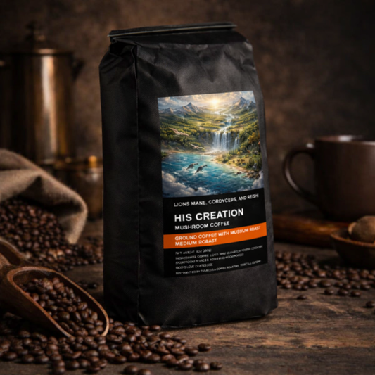 Coffee with Mushrooms - His Creation